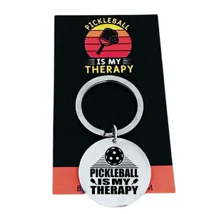 Pickleball is My Therapy Keychain