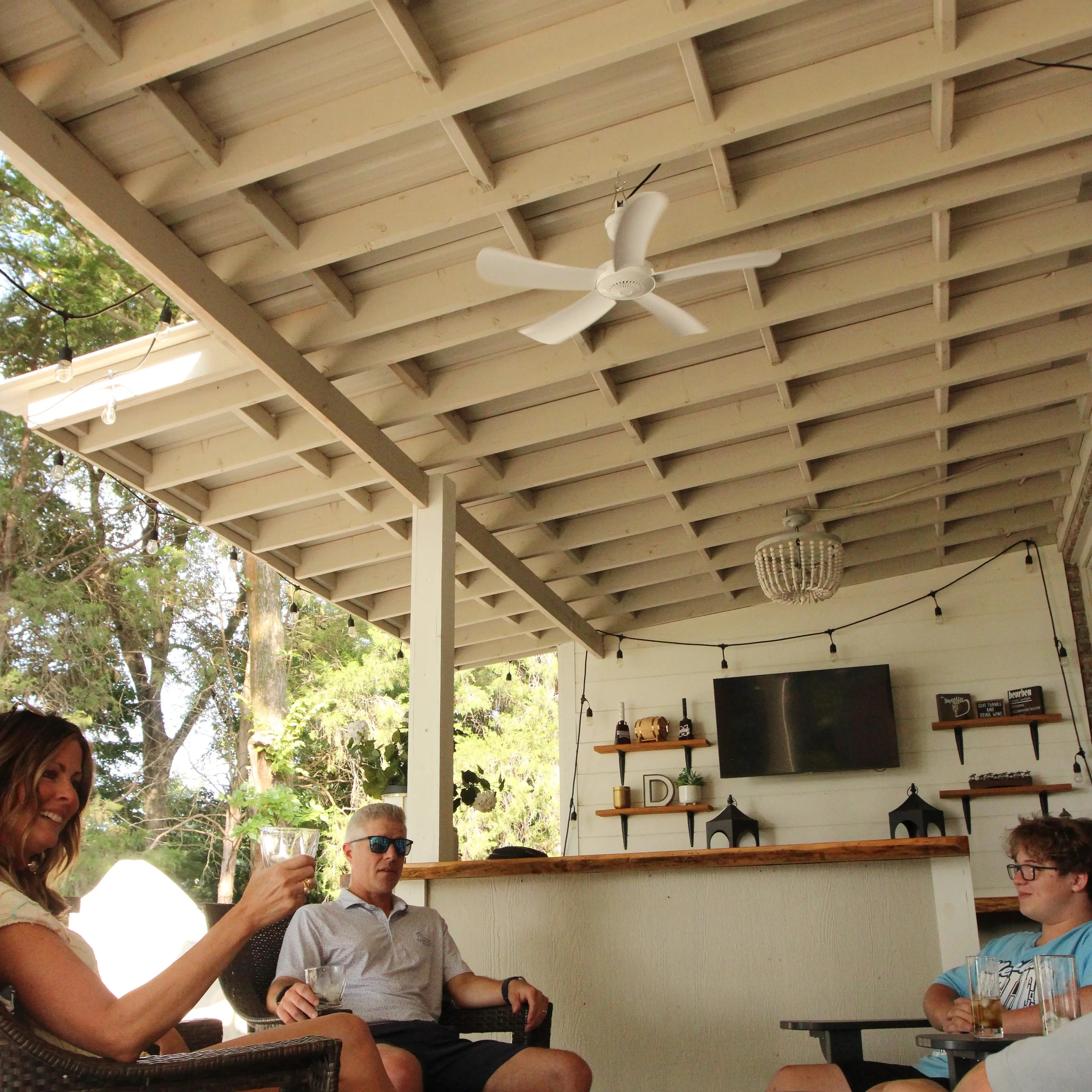 Pergola Breeze Portable Plug-in Overhead Fan