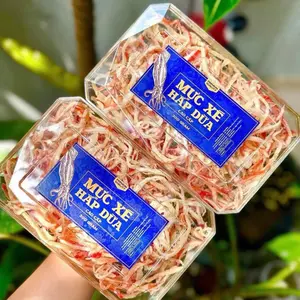 SHREDDED SQUID WITH COCONUT 10.5oz - MỰC XÉ HẤP DỪA CAO CẤP 300g/hộp - Ready Go Eat Seafood Snacks