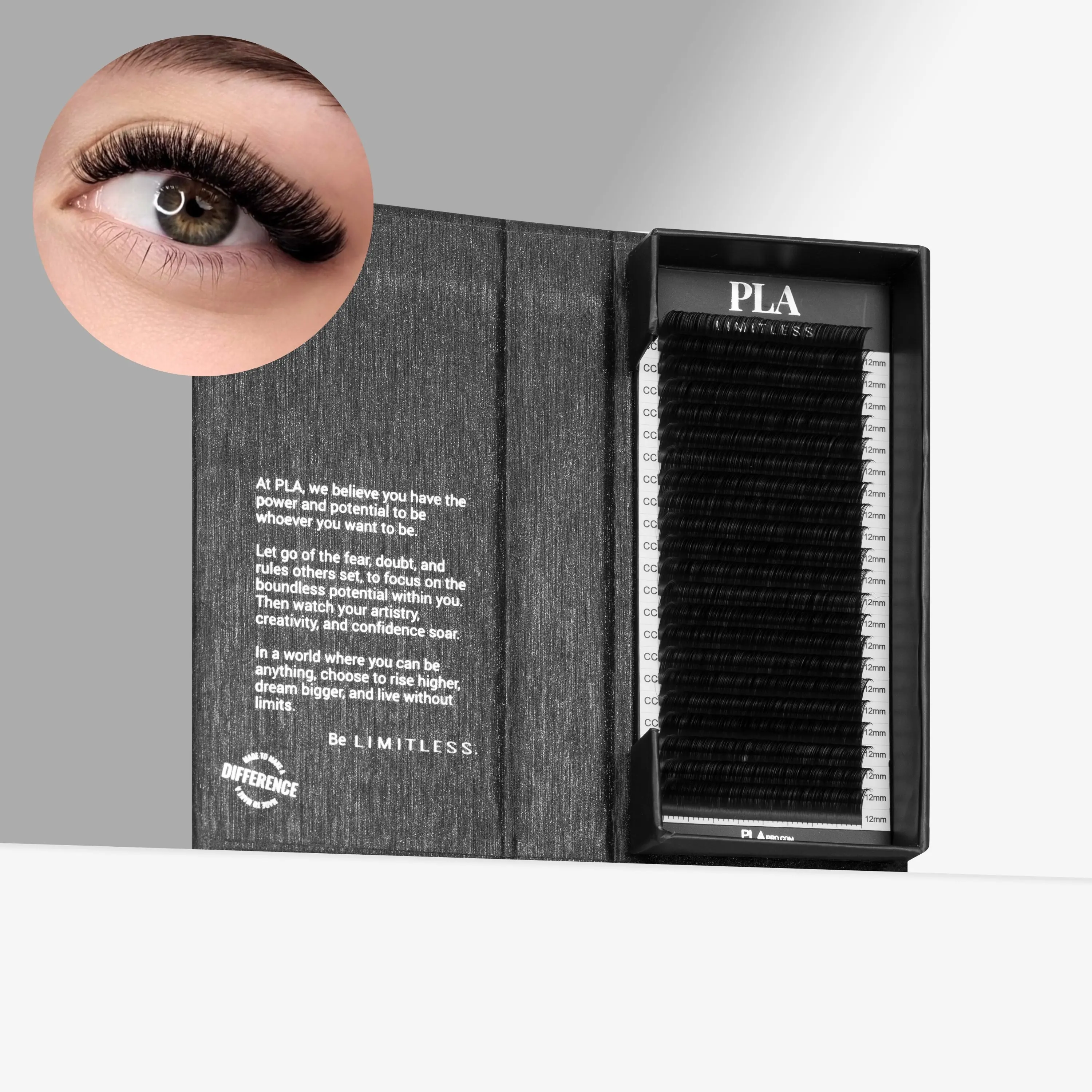 PLA Beauty LIMITLESS 0.03 Lash Extensions | C, CC, D Curl | 6-15mm