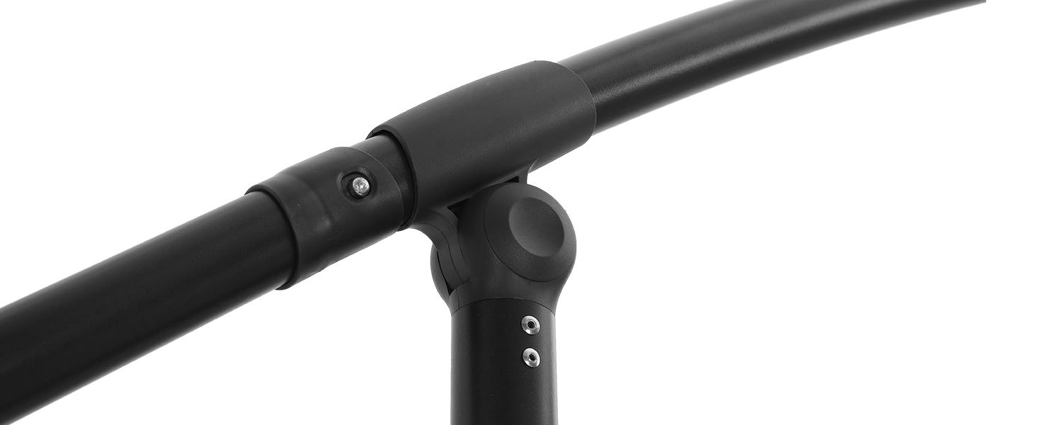 10ft Solar Lights Offset Cantilever Patio Umbrella - with Light and Base, LED Lighted Offset Hanging Patio Outdoor Market Umbrella UPF50+ UV Protection with Easy Tilt and Crank for Pool Deck & Garden