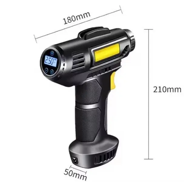 Handheld Wireless Intelligent Digital Display Car Tire Inflator with Inflation Function and Pressure Readings, Portable for Car and Bicycle Use