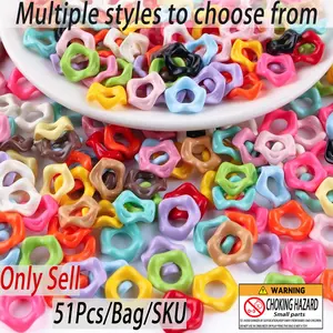 51 acrylic lace wave beads, Bead Assortment, suitable for creative DIY jewelry production and handmade design - very suitable for fashion DIY projects and various accessory designs