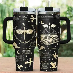 Fourth Wing Tumbler Cup, Dragon Rider Tumbler 40Oz, Basgiath War College Tumbler Cup, The Empyrean Series Coffee Tumbler, Gifts, Gift for your Health