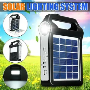 Portable Power Station Solar Generator Panel Power Bank Outlet, with LED Flashlight 220V Power System USB Charging Generat for Camping Outdoor, Travel