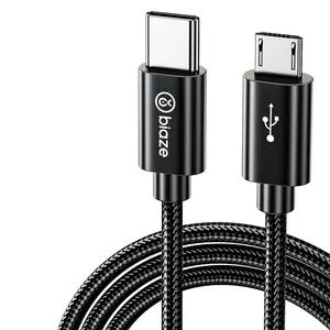 USB-C to Micro USB Cable, 5FT/1.5M OTG Data Transfer and Fast Charging Cord, Type-C Male to Micro USB Male for Android Phones, Bluetooth Headphones, Game Controllers, Power Banks Computer Durable Cellphone Smartphone Electronic Charger