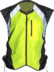 Badass Moto Safety Vest With Pockets. Motorcycle Reflective Vest For Motorcycle Jacket. High Visibility Running Vest