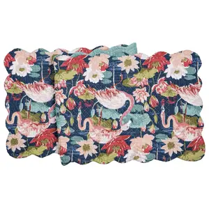 14" x 51" Flamingo Lagoon Table Runner by Valerie