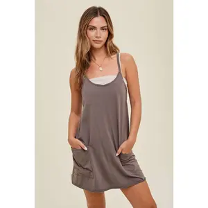 Amber Cotton Romper Dress