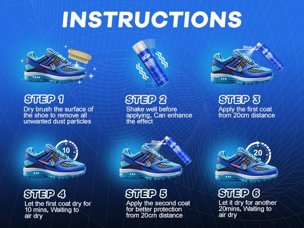 COKLEAN Protect Shoe Waterproof spray,Protector Spray - Rain & Stain Waterproof Nano Protection for Sneaker, Leather, Nubuck, Suede & Canvas