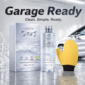 High Sudsing Car Wash Concentrate Soap Kit with Polymers and Surfactants Deep Clean Paint-Safe Quick Deep Stain Removal Active Foam Auto Cleaning Solution Pro Car Enzyme Spot Cleaner