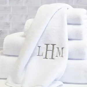 Plush White Hand Towel