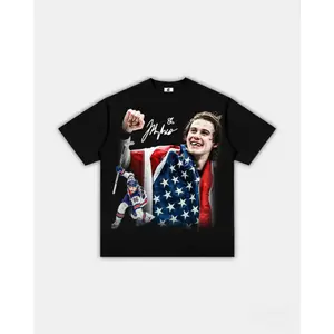 Jack Hughes golden jersey T-shirt, USA team hockey shirt, Winter Olympic Games pattern T-shirt, vintage sports fan gift, unisex USA hockey T-shirt, printed T-shirt |     High-street fashion: essential casual wear for indoor use
