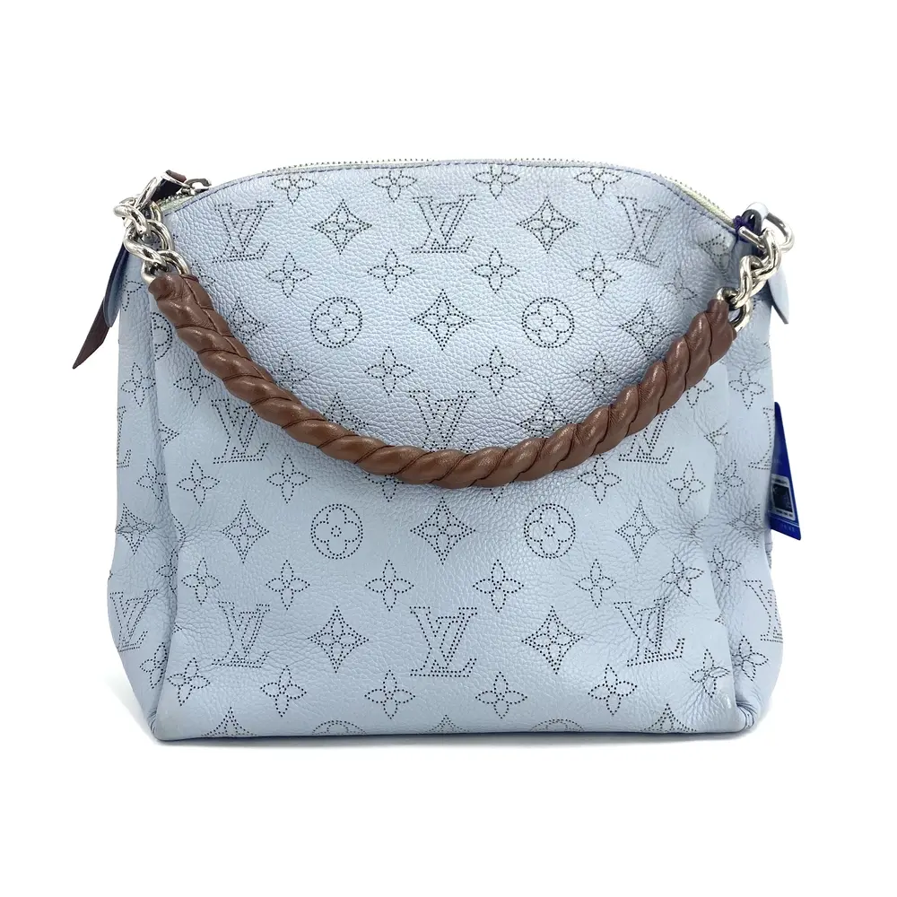 Pre-owned Louis Vuitton Mahina Babylone Chain BB Blue Horizon & Pumpkin
