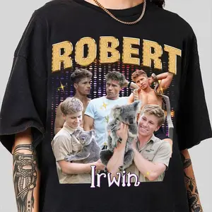 Vintage Robert Irwin Homage Shirt, Robert Irwin Bootleg Shirt, Gift For Animal’s Lover, 100% cotton Robert Irwin Wildlife Photographer Tee