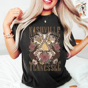 Nashville Tennessee Double Guitar T-Shirt
