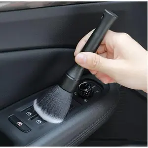 Auto Interior Dust Brush,  Soft Bristles Detailing Brush, Scratch Free Dust Removal Cleaning Tool Kit, Long Hair Handle Brushes Duster for Auto Dashboard, Air Vents, Leather, Computer.
