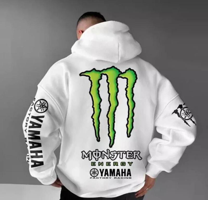 [Hoodie] Collection Y2K Black White Multicolor Monster Energy Claw Streetwear Racing Crossover Hoodie, Drift & Motorsport Lifestyle, Unisex Casual Pullover, Fullsize S-5XL, Hip Hop