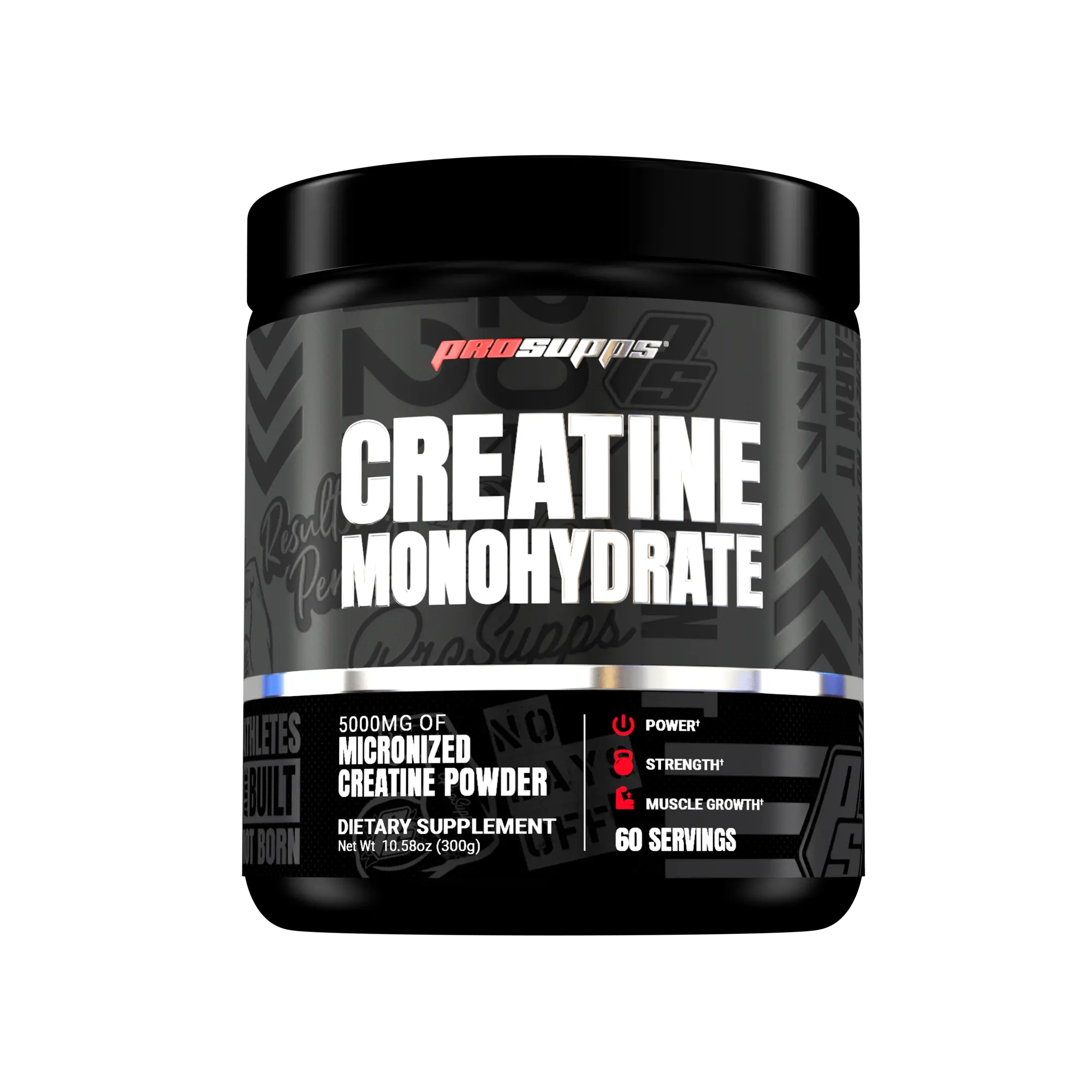 ProSupps Creatine Monohydrate Powder for Men & Women, Unflavored - 5000,mg of Micronized Creatine - Gym Workout Supplement for Muscle Gain & Recovery - Sugar-Free, Soy & Gluten-Free - 60 Servings