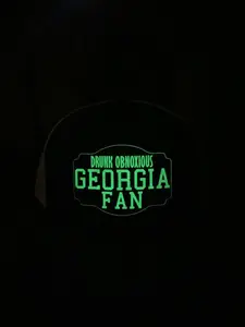 Drunk Obnoxious Georgia Fan Hat – Glow in the Dark Edition | Funny Richardson 112 Trucker Hat for Him & Her, Adjustable Snapback, Breathable Mesh Back, Unisex Fit
