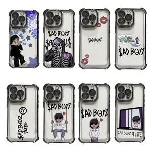cool sad b-boyz J-Juniors H phone case for For iPhone 17/16/15/14/13/12/11/Pro/ProMax/Plus/17Air/Xsmax,  Four-corner airbag electroplated anti-drop soft Case, Durable Material, Trendy Cases, Perfect for daily use, Gift for Christmas Halloween And Birthday