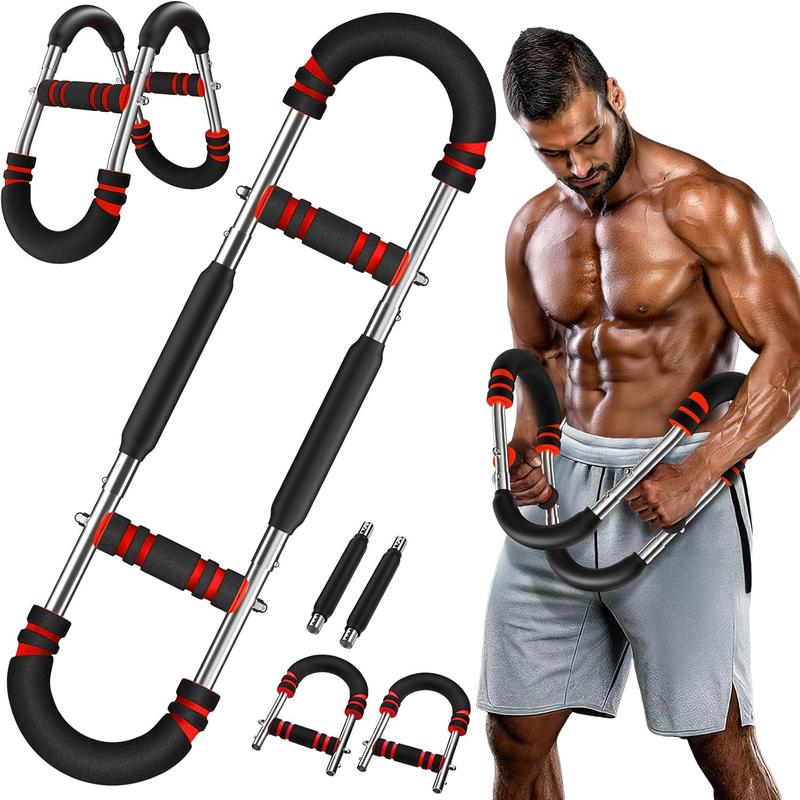 Twister Arm Trainer 5 levels (30kg-50kg) Equipment for chest and arm exercises, suitable for both men and women. adjustable workout  stainless steel fitness tool U-Shaped Multifunctional Resistance Chest Expander  exerciser Spring Detachable gym Band