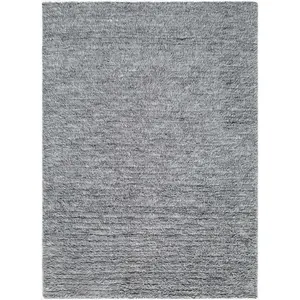 Sample Kanuha Gray Wool Washable Area Rug