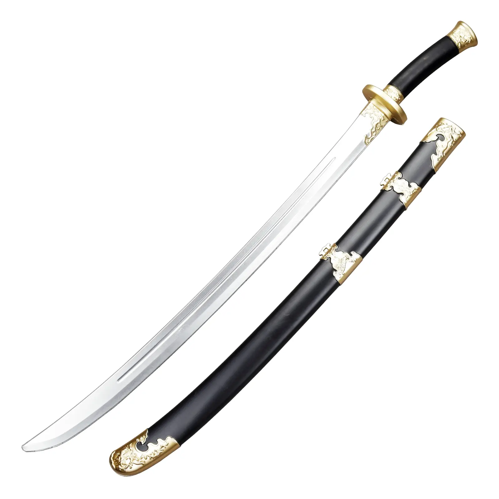 Munetoshi 35” Foam Dao Chinese Broad Sword Saber Anime Videogame Cosplay Prop w/ Scabbard