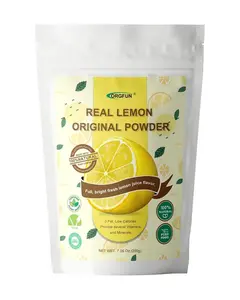 ORGFUN Original Lemon Powder, Freeze Dried Lemon Juice Powder, Great for Beverages, Smoothies, Baking 7.06 Oz