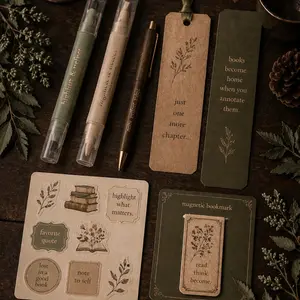 Annotation Kits for Everyday Use with Colorful Pens Stickers and Notebooks for Note Taking and Journaling