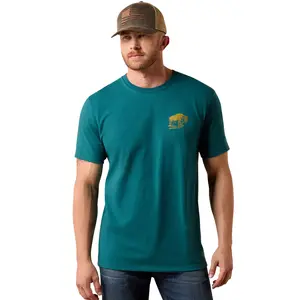 Men's Bison Wander Flag Classic Fit T-Shirt