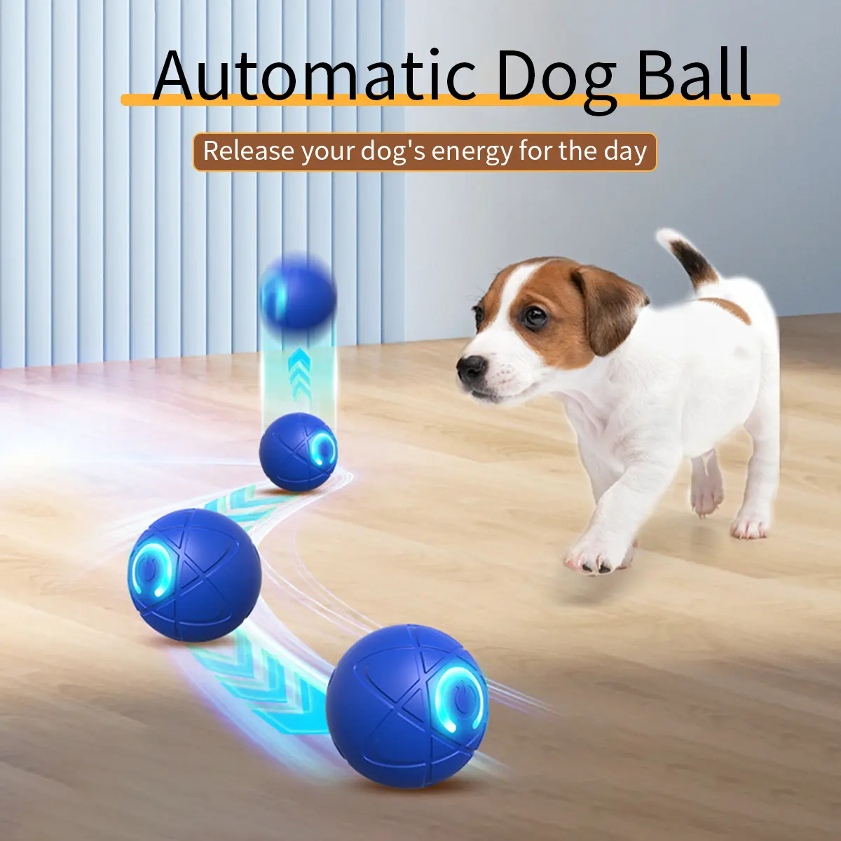 Interactive LED Light Dog Ball Toy、dog toys - Automatic Vibrating, Smart Induction, Chew-Resilient Wear-Resistant TPR, Grip-Safe & Non-Slip Textures, Night-Safe Glow, Enhances Indoor-Outdoor Dog Playtime