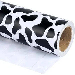 Cow Wrapping Paper Roll - Mini Roll - 17 Inch X 33  - Cow Prints Design,  for Wedding, Birthday, Holiday,  Shower