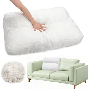 Sofa Back Cushions Replacement Fluffy Memory Sponge Couch Pillow with Quilted Design 28x18x5 Inch Lumbar Support Pillow for Sofa Bed Floor