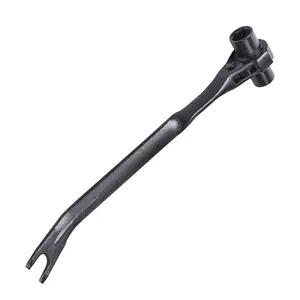 Ratchet Wrench with Prying and Hammer Functions, Chrome Vanadium Steel Multi-Tool For Opening Crates and Dismantling Fixed Objects