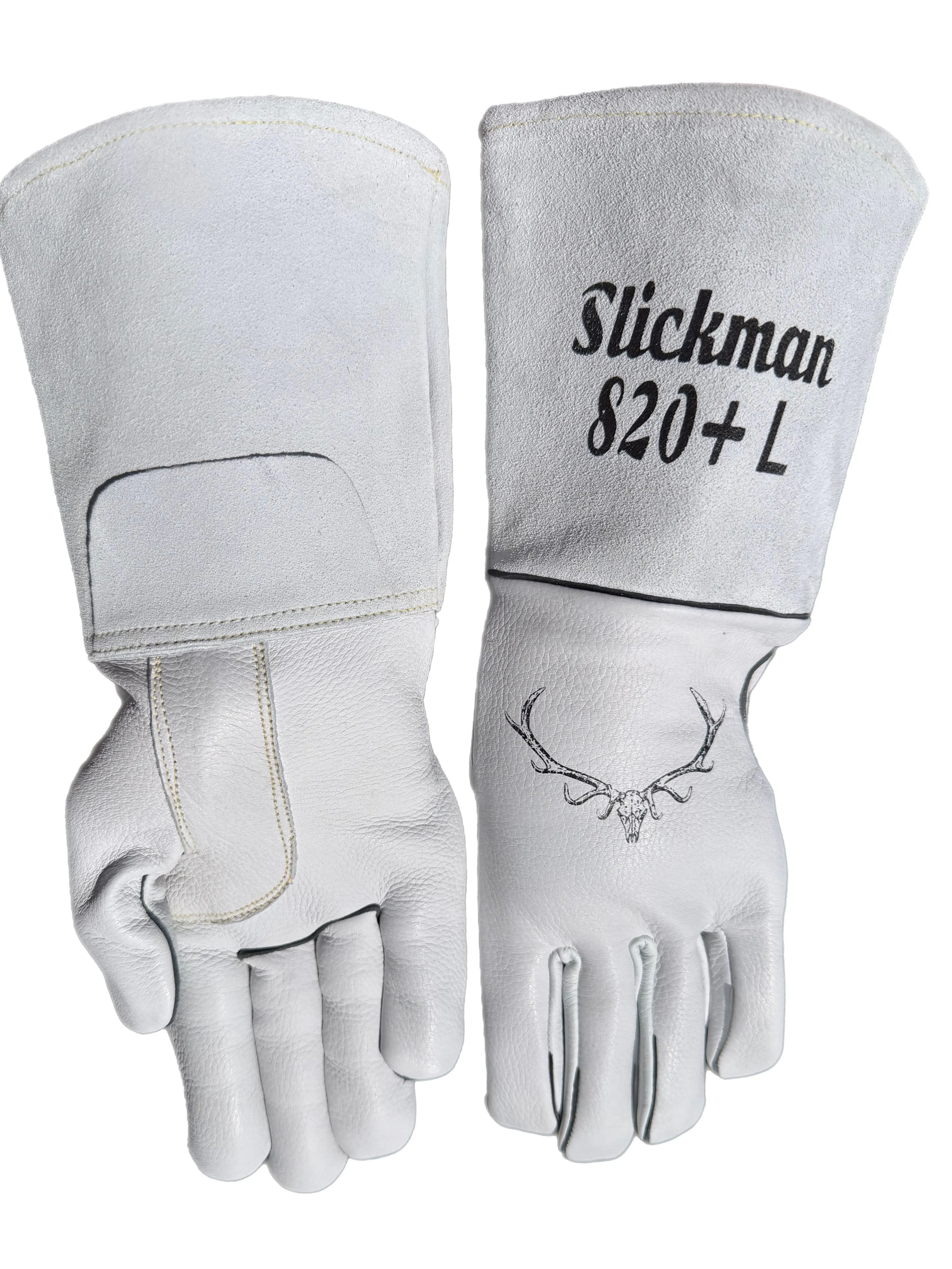 Slickman 820 Plus Elk Skin Welding Glove with  Liner for Enhanced Protection and Hybrid Design - Unisex Sizes XS-XXL