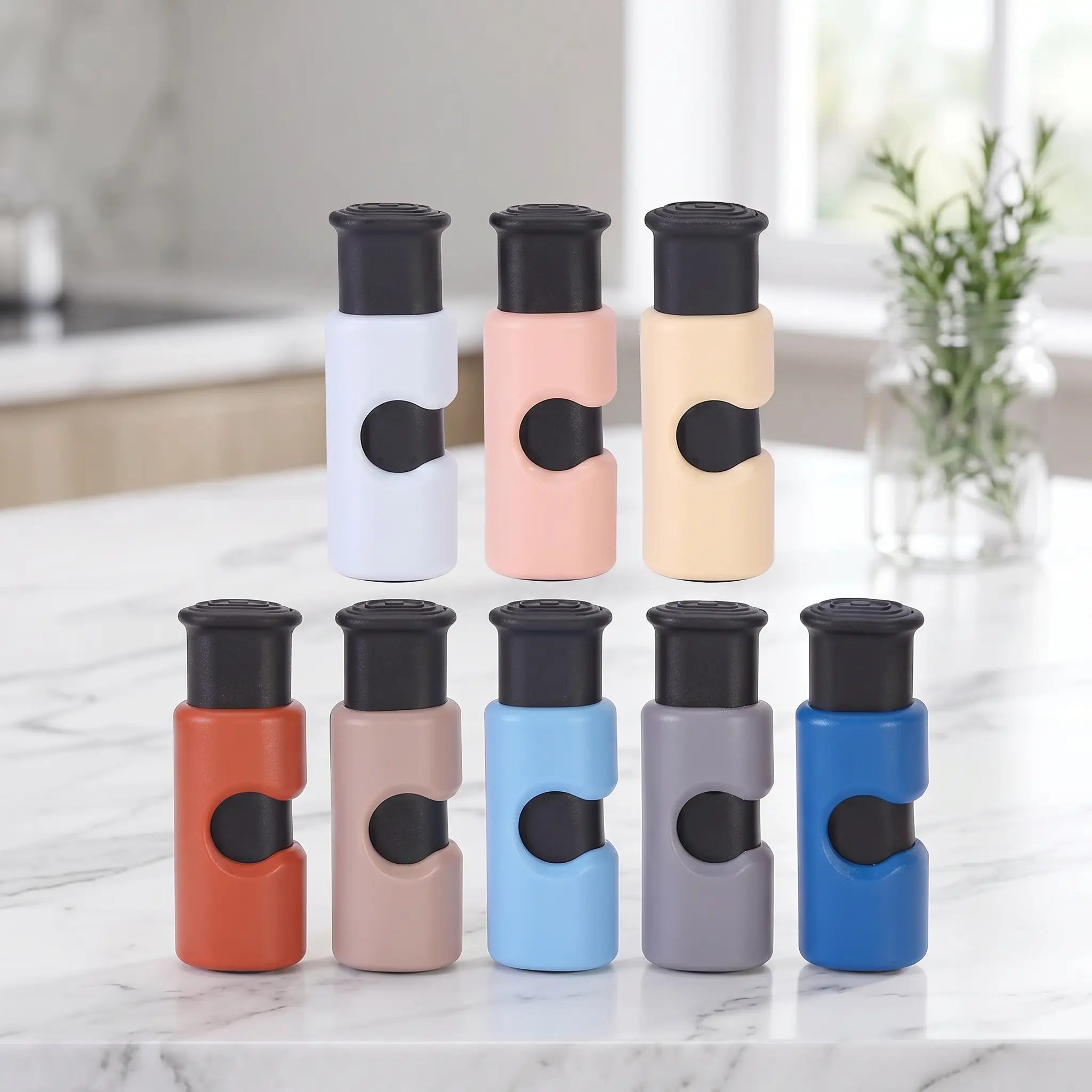 8 Pack Reusable Bread Bag Clips Squeeze Lock Food Storage Closures for Snacks Coffee Bags Multicolor