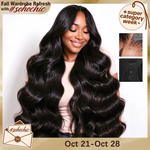 [GLUELESS] LYSILF Natural Black 7x6 Glueless Body Wave wig HD Lace Remy human hair Water & Deep wave 200 Density Ready to Wear Beginner Friendly 7x6 Burmese curly Brazilian human hair Pre Plucked Pre Cut closure Lace wigs 14-40 Inch #tiktokshopstockup