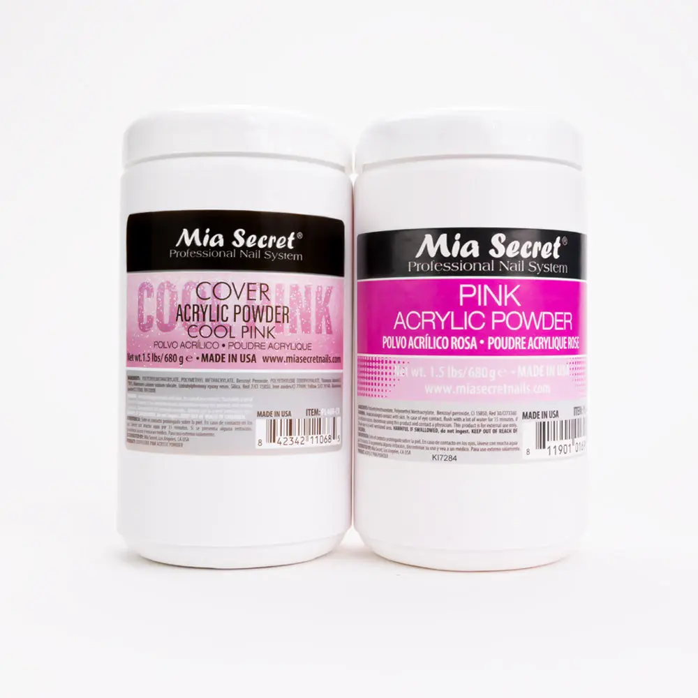 Mia Selects Glam Nail Art Decoration Kit - Cool Pink Cover, 680g Pink Acrylic Powder False Nails & Accessories, Powder Pack for Enthusiasts, Competitive Pricing