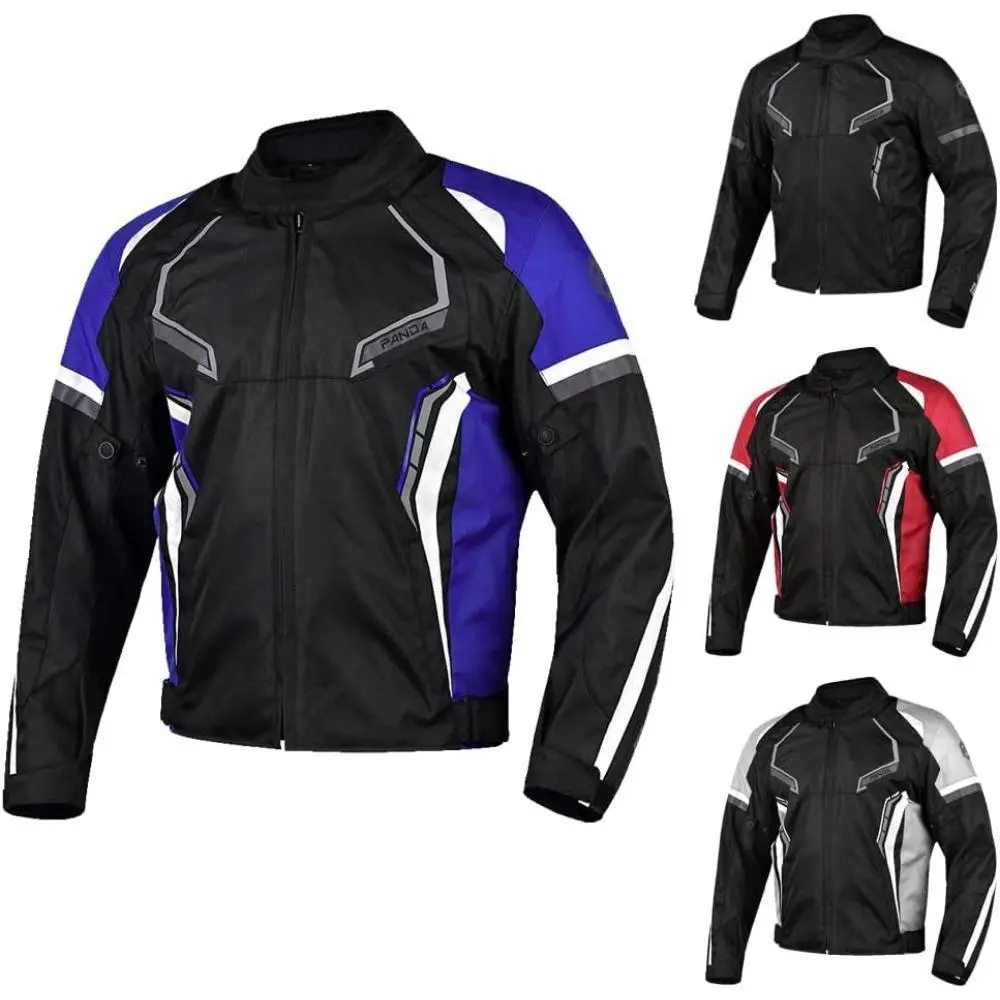 600D Cordura Long Sleeve Motorcycle Jacket for Men, All Seasons High-Visibility Adventure Touring Coat with Removable CE-Approved Armor & Customizable Fit