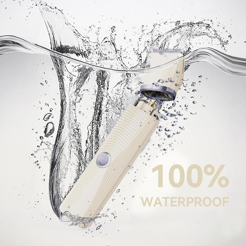 Unibono 3-in-1 Electric Razor for Women Waterproof Bikini Trimmer Rechargeable Shaver with 3 Detachable Blades USB-C Fast Charging IPX7 Waterproof for Dry & Wet Use - Multifunctional