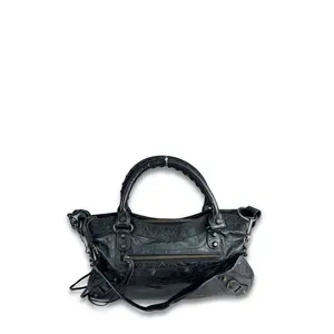 Pre-owned Balenciaga Leather Shoulder Bags Black Small City Bag