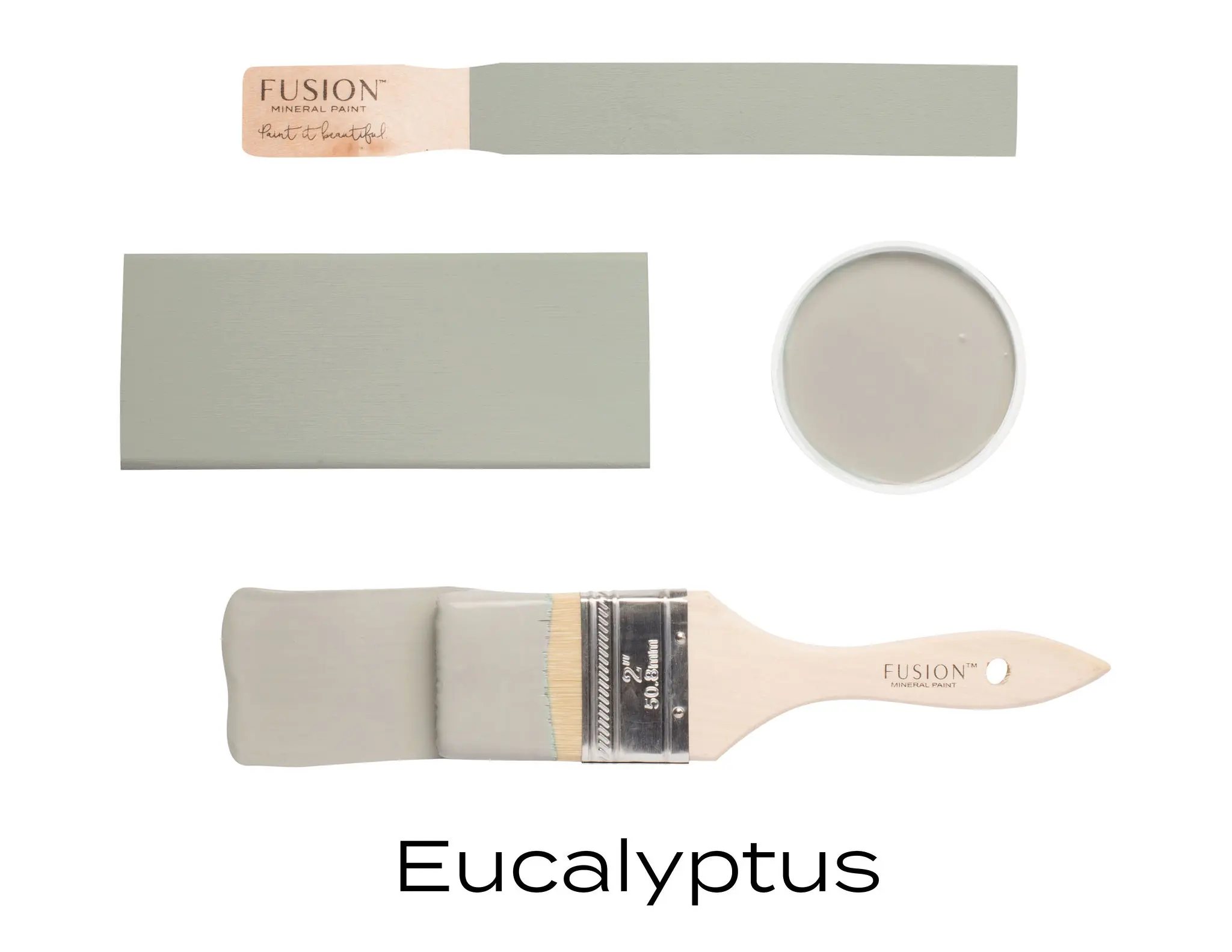 Fusion Mineral Paint + Color: Eucalyptus + Acrylic Resin Paint + Built in Top Coat