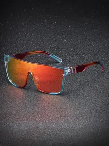 Unisex Stylish Lightweight Wraparound Sunglasses, Trendy Casual Sunglasses for Outdoor Sports, Fashion Accessories for Men & Women