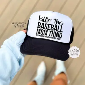 Killin’ This Baseball Mom Thing | Trendy Baseball SnapBack Adjustable Trucker Hat
