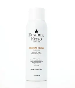 Bronze Glow by Roxanne Rizzo - Celebrity Choice Bronzer - Refreshing Hydrating Bronzing Mist - Face & Body Bronzer - Use as a setting spray or wear alone - Blends into all skin tones - Vegan, Cruelty-Free, HD Formula - 3.4Fl oz/ 100ml