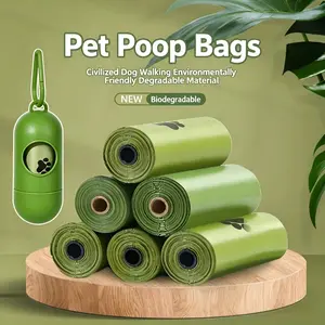 Biodegradable Dog Poop Bags, Eco-Friendly Leak-Proof Pet Waste Bags, Thick Compostable Poop Bags for Dogs