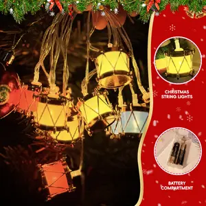 Drums Christmas light 10lights for 2M(Jagdlied) Decoration Ornaments Water Proof Plastic Water Proof Plastic Outdoors Star Fairy Flower Led Lantern