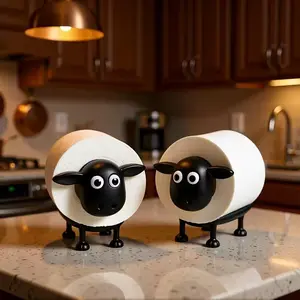 Sheep Cute Animal Paper Towel Holder, Humorous Standing Bathroom Tissue Rack, Fun Toilet Decor, Bathroom Decorations, Mother's Day Christmas Gift