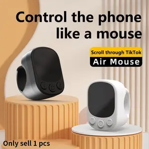 Mouse Ring Remote Control with Touchpad, Wireless, Smart Automatic Screen Clicker Device, Continuous Clicker, Scrolling Page Turner, Bluetooth Selfie & Video Recording Remote, Music Control for iPhone,iPad,Android, Christmas gift